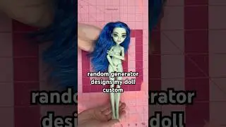 A random wheel picks my doll custom 🤯 #dollcustomization #dollcustom #monsterhigh #ooakdolls
