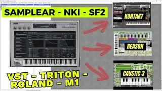 TRIT&Oacute;N vst Comvertir Sonidos para REASON - KONTAKT7 - CAUSTIC 3 #samples #extremesamplecomverter