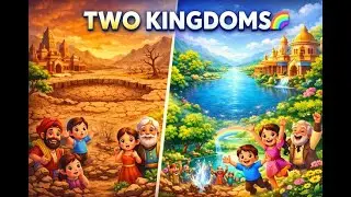 The Two Kingdoms and the Magic Lake 🌈 | Kids Moral Story