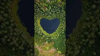 The Beautiful Heart Shaped Lake in Sweden #travel #sweden #lake