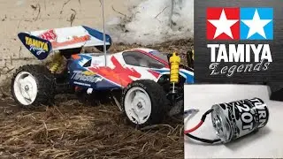 Testing the HPI Saturn 20T Motor on 2s using the Tamiya Dirt Thrasher...