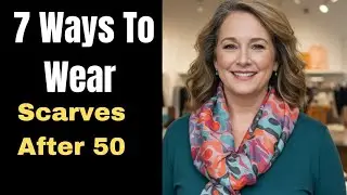 7 scarves that FLATTER your OUTFIT after 50- And How To Wear Them