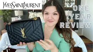 Yves Saint Laurent Medium Envelope Bag | One Year Updated Review | Pros & Cons