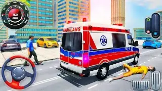 Ambulance Van Emergency Driving 2024 - 911 Helicopter Rescue Flight Simulator - Android GamePlay #3