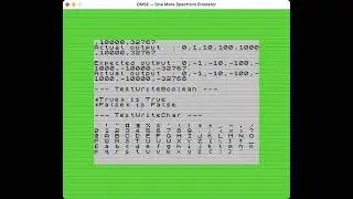 PASTA/80 Pascal test suite running on ZX Spectrum 128K (in OMSE)