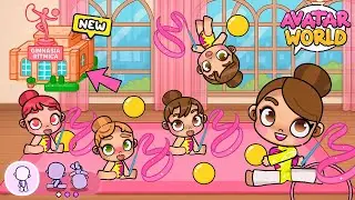 Llevo a mis Hijas a su PRIMERA CLASE de GIMNASIA RÍTMICA 🤸 en Avatar World | Alicia Gameplays 🩷