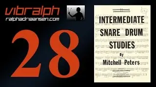 Vibralph &mdash; этюды для малого барабана среднего уровня, этюд №24