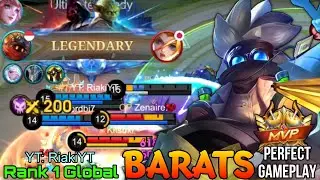 Legendary Barats Perfect Gameplay - Top 1 Global Barats by YT: RiakiYT - Mobile Legends