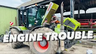 BIG CLAAS TRACTOR CAT ENGINE REPAIR #OLLYBLOGS #AnswerAsAPercent 1141