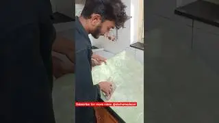 Wallsticker installation#kitchen platform sticker installation#abcwallpaper #viral #shorts #art #yt