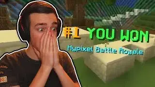 Winning my FIRST EVER Game of Hypixel Battle Royale!