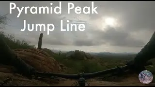 Mountain Biking Pyramid Peak Jump Line in Phoenix, Arizona