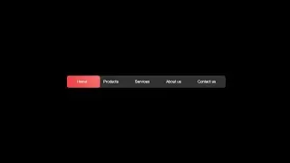 Animated Navigation Menu Bar using HTML CSS | Animated Tabs with Indicator