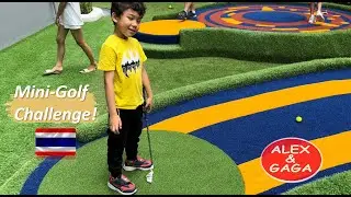 Mini Golf Challenge!  #minigolf #grandecentrepoint #KidsTV