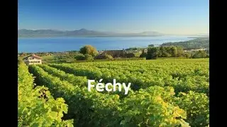 Swiss village F&eacute;chy/ Switzerland in summer