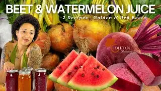 Juicing BEETS - 2 EASY Recipes | DIGESTION DRINKS - RED & GOLDEN BEETS + WATERMELON JUICE | Nama J2