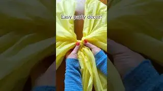 Giant bows from Dollar Tree tablecloths! #dollartree #craft #hacks #party #celebration