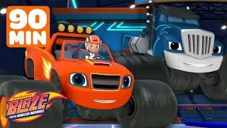 Crusher Builds Robots to Cheat in BLAZING Races w/ Blaze! 🤖 | Blaze and the Monster Machines