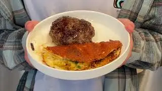 Keto Full of Protein Donut with Crispy Cheesy Chilli Eggs #keto #protein #healthy #recipe #food