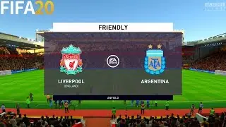 FIFA 20 | Liverpool vs Argentina - International Friendly - Full Match & Gameplay