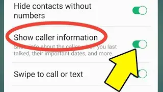 Samsung Show Caller Information | A50 And F62