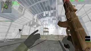 COD4 MW Killhouse - Multiplayer - Team Deathmatch - AK47 Gameplay