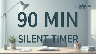 90 Minute Silent Countdown Timer | No Music, Minimal & Cozy Background