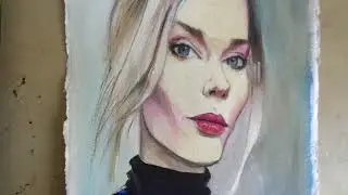 Portraits on heavy cotton rag paper (khadi paper)
