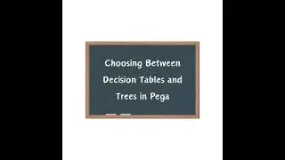 Pega Decision Logic: Table or Tree?   #PegaDecisionRules  #PegaDecisionTable  #PegaDecisionTree