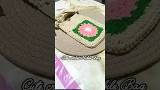 Cute Crochet Mobile Bag #crochet #mobilebag #cute #music