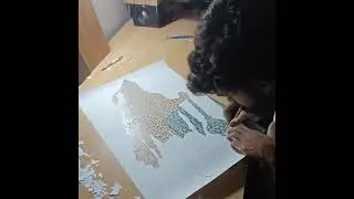 Namu Hanuman ✨ Powerful Devotional Art | Kastbhanjan Dev | art creation by Darshan Ghori