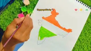 Republic day drawing /26 january art / 26 january drawing / easy drawing for beginners 