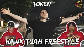 SPIT ON THAT??? | Token - Hawk Tuah Freestyle Reaction