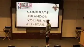 Brandon Ingram finds out he's an NBA All Star