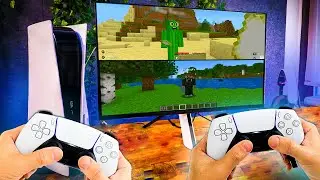 How to split screen in Minecraft on PS5 step by step, easy and fast.