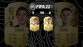 Phil Foden vs Chiesa..FIFA Comparisons