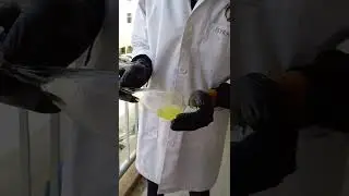 Swirling separating funnel for immiscible liquids separate out in layers 🧑&zwj;🔬