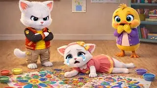 😱Kitten Met With an Accident on Diwali! 😭 Kittu chiku ki hui ladai । Billi ke bache🐾