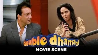 Sanjay Dutt Is Blackmailed Over An MMS With Mallika Sherawat | Double Dhamaal | Movie Scene