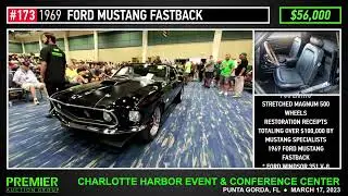 1969 FORD MUSTANG FASTBACK | Premier Auction Group | March 17, 2023