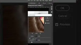 Remove Dandruff in One Sweep With Photoshop - Short Photoshop Tutorial #shorts