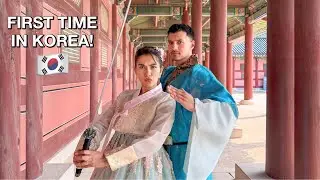 Indian Girl + Romanian Guy First time in Korea 🇰🇷✨