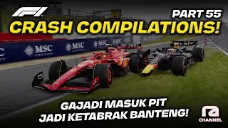 GEREGET LIATIN YANG CRASH GEGARA REBUTAN MASUK PIT STOP!😬- F1&reg; Crash Compilations 55 (PC) Indonesia