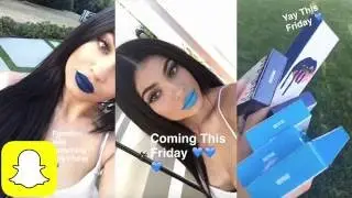 Kylie Jenner's BLUE LIPKITS on Snapchat | Kylie Snaps