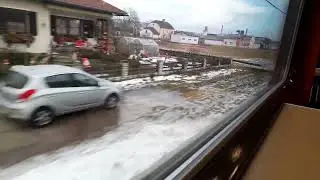Zwischen Petzenkirchen und Wieselburg mit ÖBB 5047 038 4 um kurz nach 07:50 am 26.01.2026 