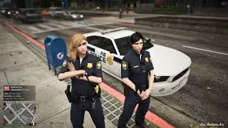 Gta 5 LSPDFR Lore Friendly Episode: Female FIB Police Officer Patrol With Partner!