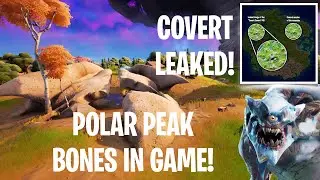 Fortnite Covert Canyon/Covert Cavern sounds LEAKED! Polar Peak Monster BONES IN GAME! Grotto 2.0?!