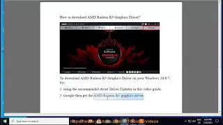 Загрузите графический драйвер AMD Radeon R5 для Windows 10/8/7