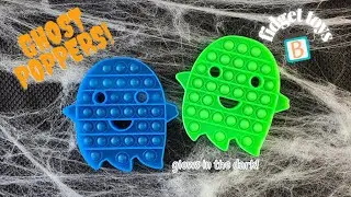 Friendly Glow in the Dark Ghost Push Pop Bubble Fidget