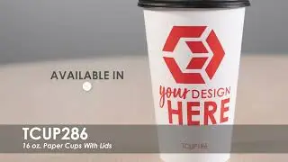 16 oz. Paper Cups With Lids | TCUP286